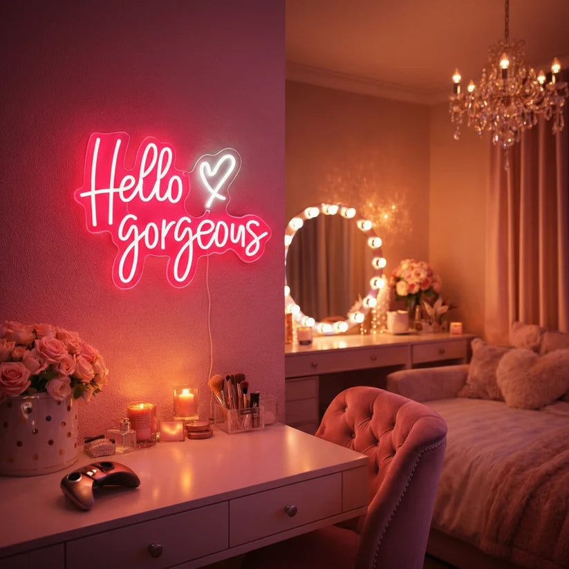 Hello Gorgeous Neon Sign