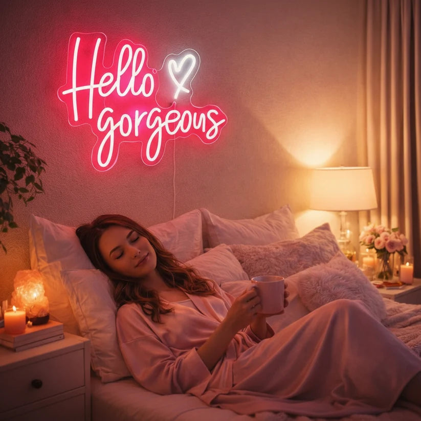 Hello Gorgeous Neon Sign